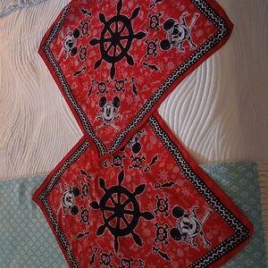 Disney Mickey Pirate Themed Bandanas Set Of 2